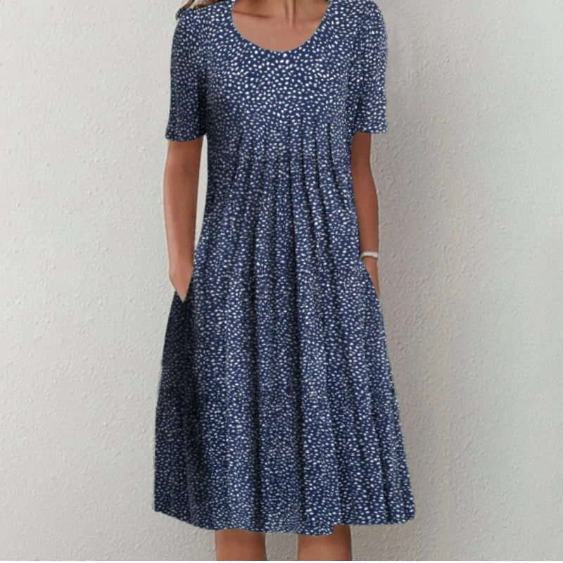 Flowy Casual Floral Boho Midi Dress