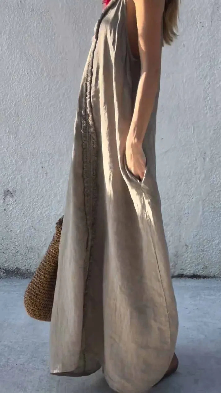 Sleek Modern Slip Dress with Delicate Vibe