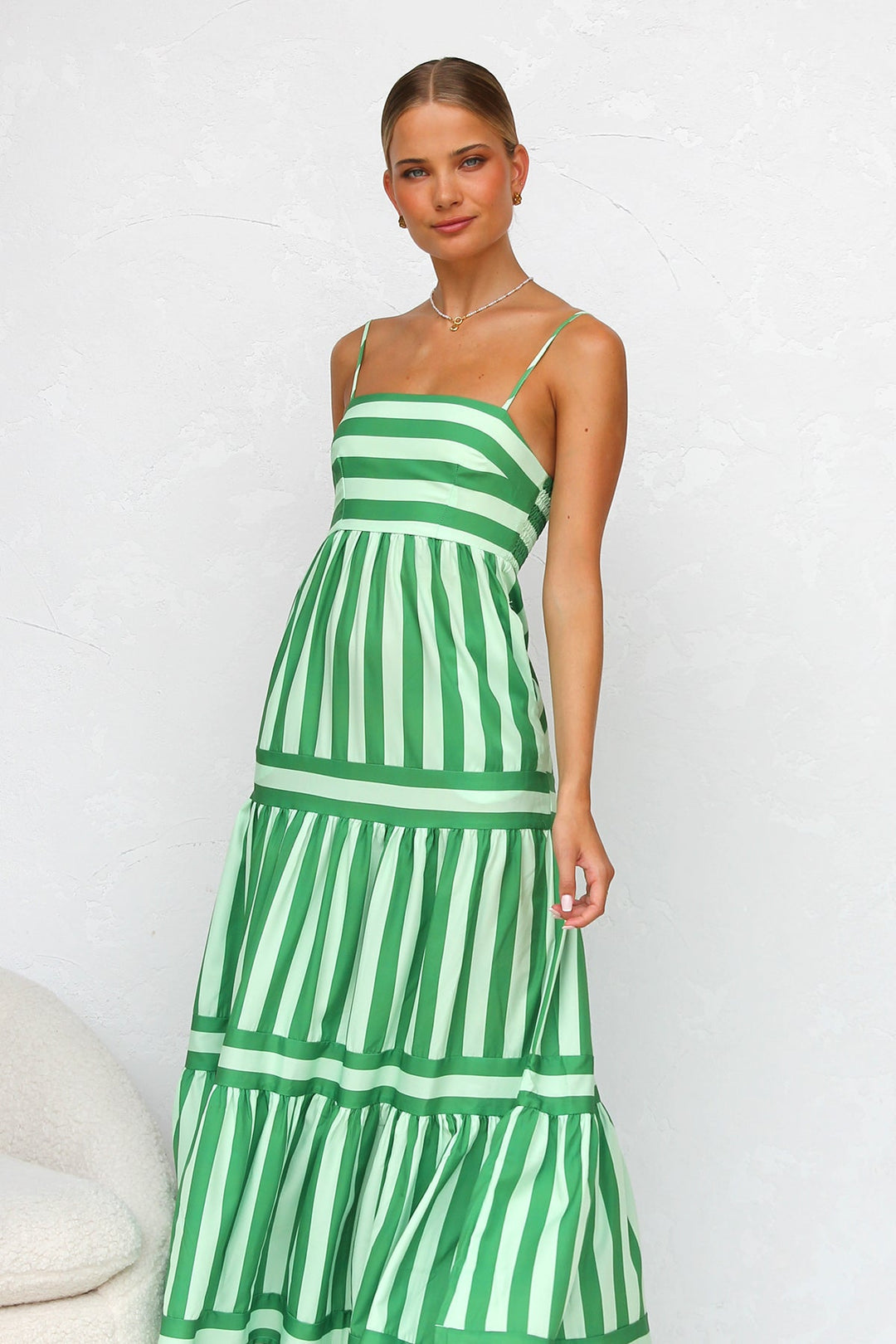 Flowy Full-Length Evening Dress