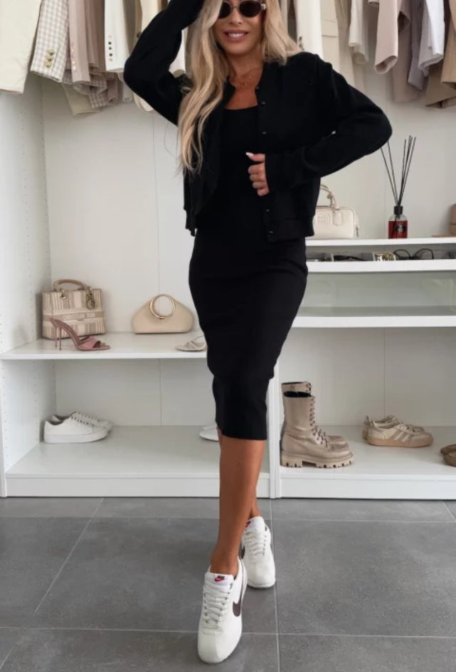 Two Piece Spaghetti Strap Dress Set