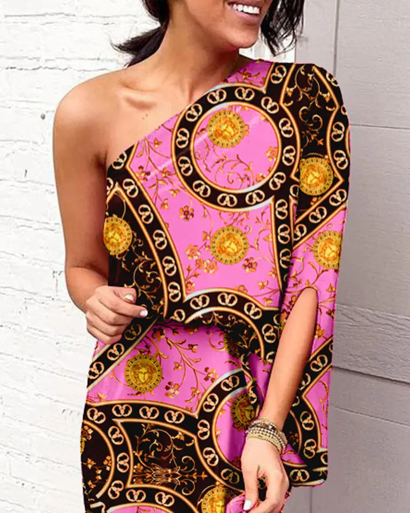 Single Sleeve Bodycon Dress