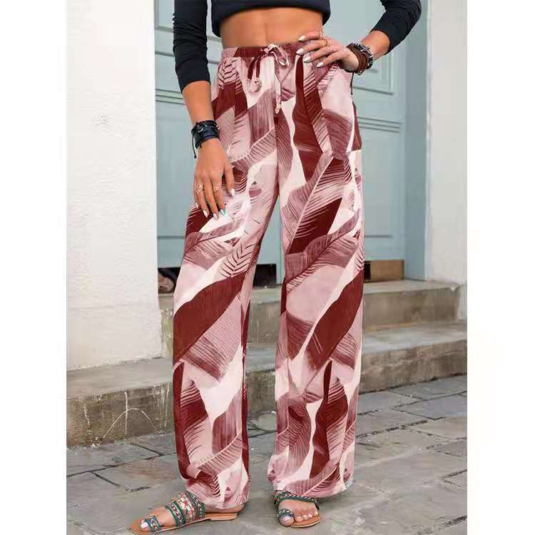 Printed Wide Leg Yoga Pants