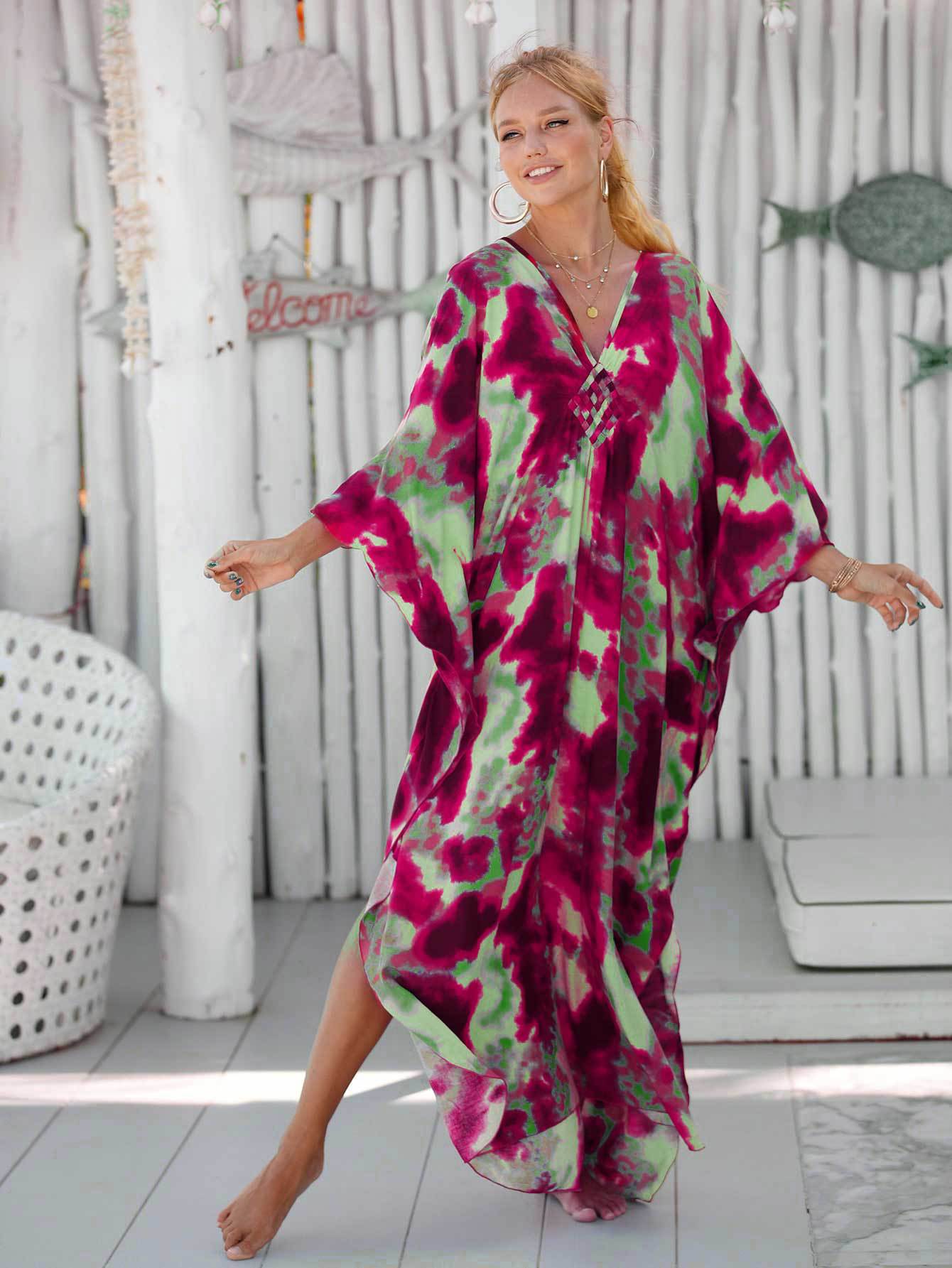 Dusk Mirage Long Dress with Effortless Grace