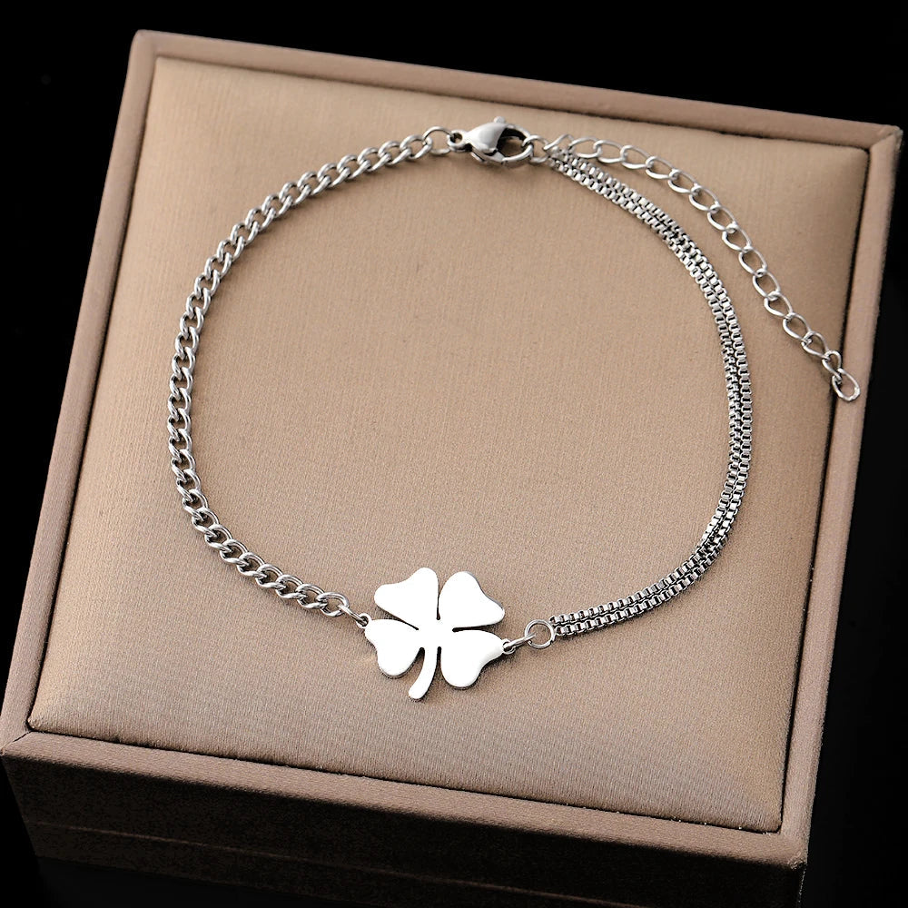 Premium Clover Bracelet with Meaningful Flair