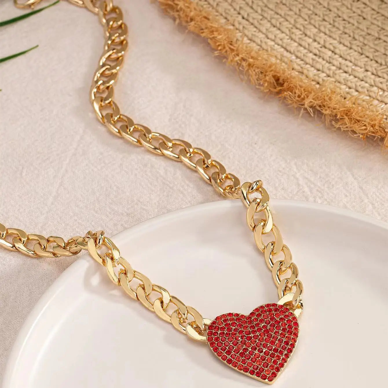 Heartfelt Elegance Necklace & Bracelet Set