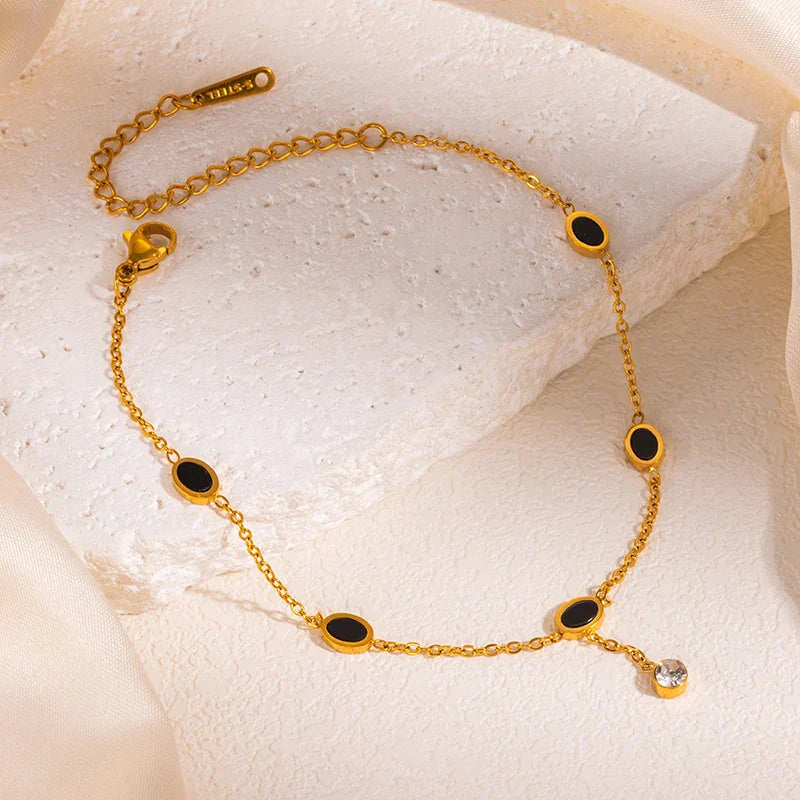 Luxury Zircon Bracelet with Polished Shine