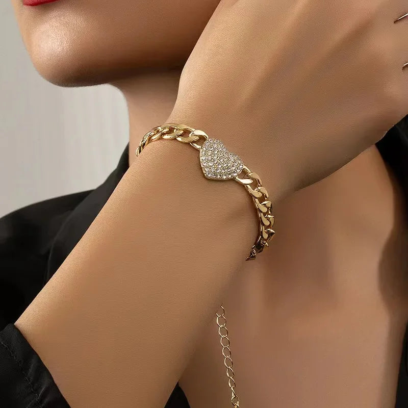 Heartfelt Elegance Necklace & Bracelet Set