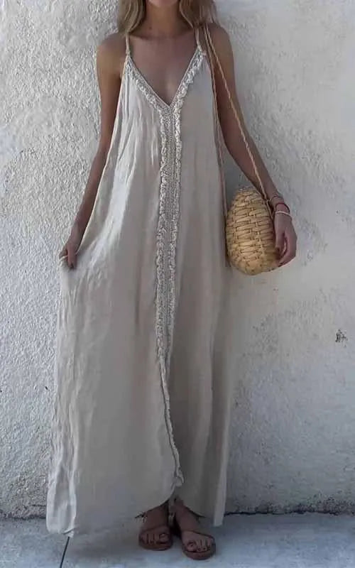 Sleek Modern Slip Dress with Delicate Vibe