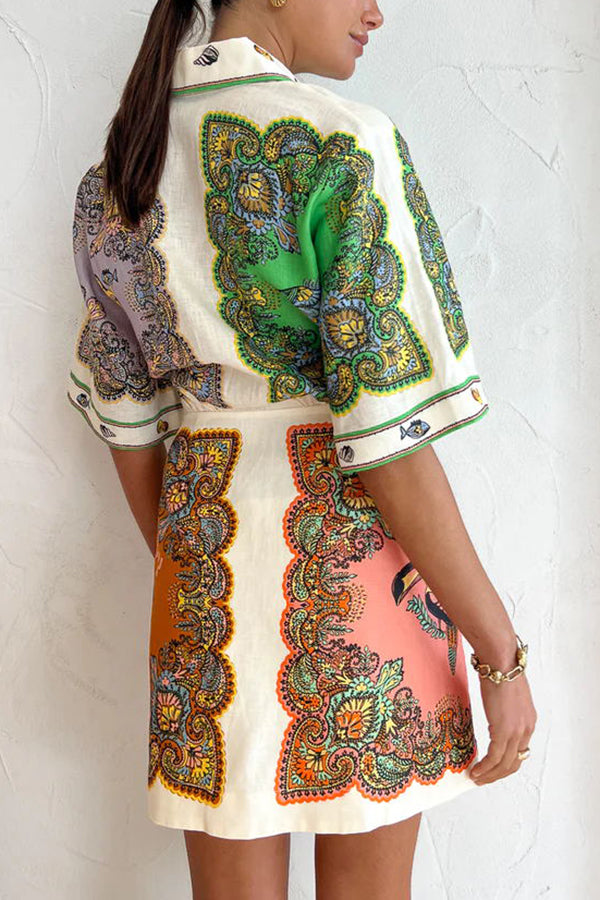 Coastal Mermaid Shirt Dress
