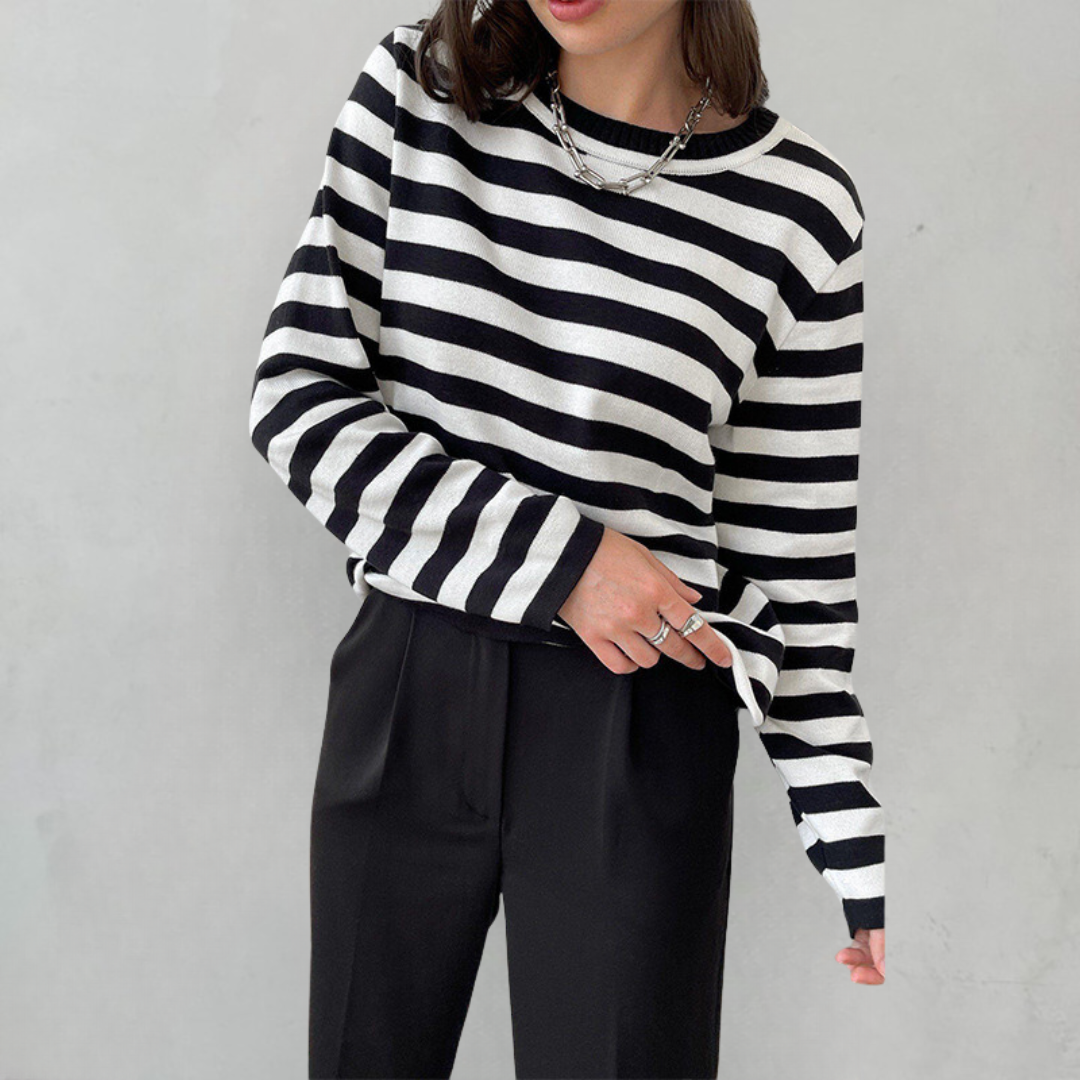 Striped Sweatshirt for Women