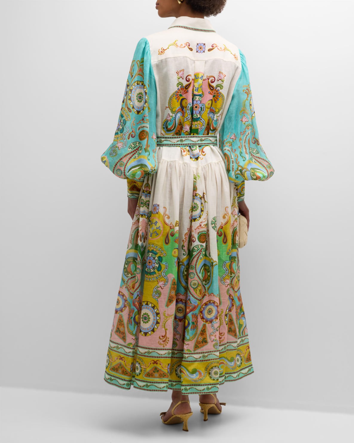 Luxe Balloon Sleeve Maxi Dress