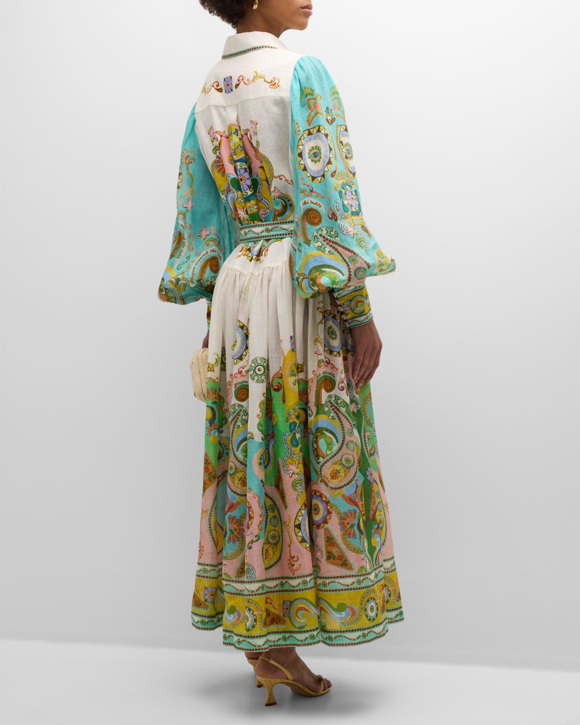 Luxe Balloon Sleeve Maxi Dress