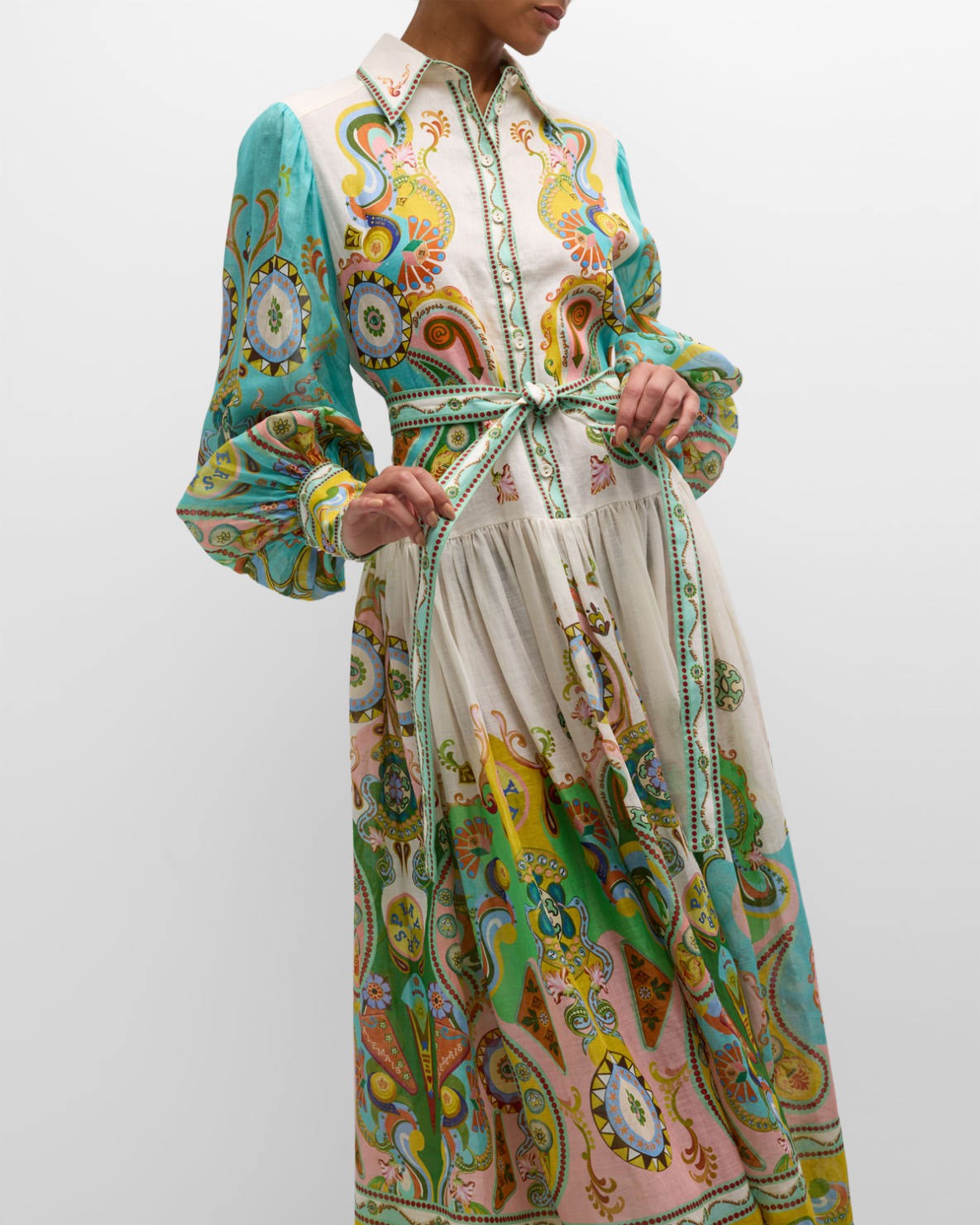 Luxe Balloon Sleeve Maxi Dress