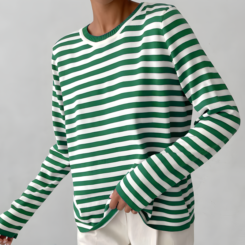 Striped Sweatshirt for Women