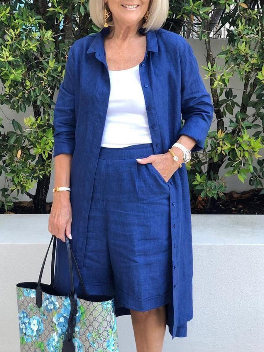 Coastal Charm Jumpsuit Two-Piece Set