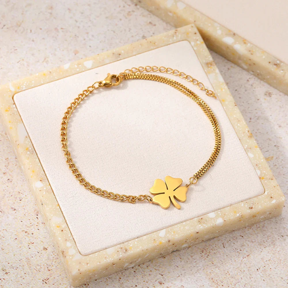 Premium Clover Bracelet with Meaningful Flair