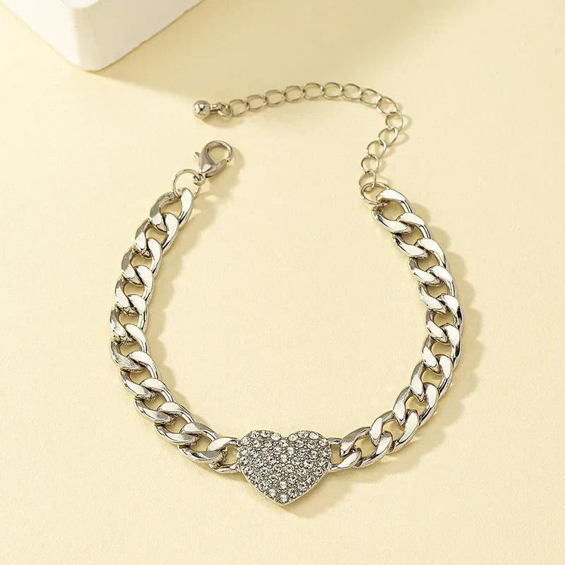 Heartfelt Elegance Necklace & Bracelet Set