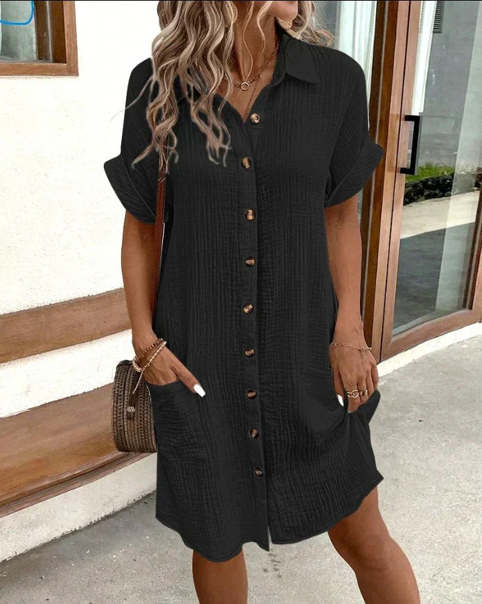 Classic Cotton Polo Dress with Modern Fit