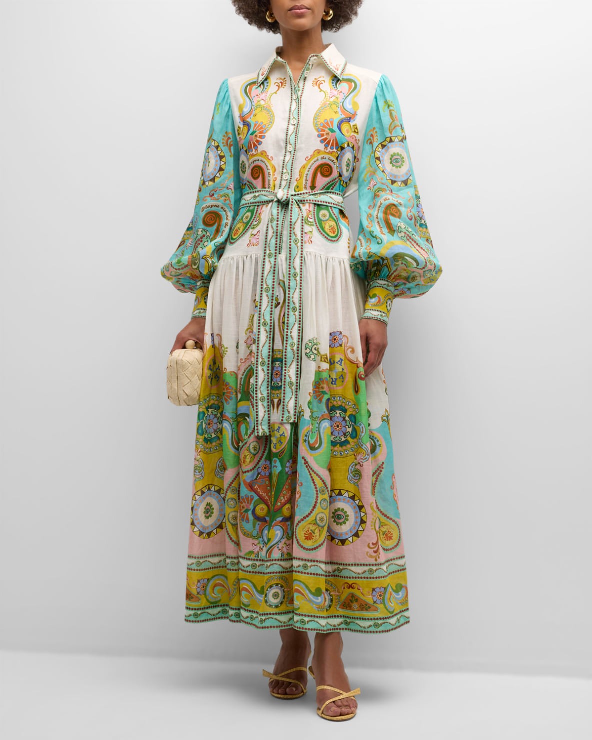 Luxe Balloon Sleeve Maxi Dress