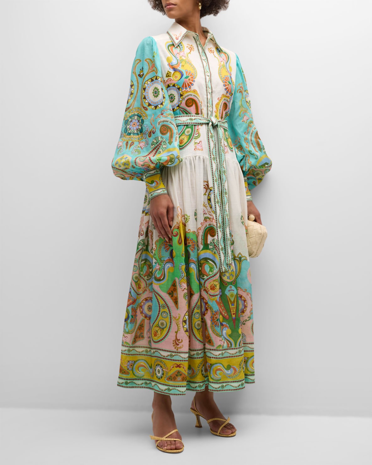 Luxe Balloon Sleeve Maxi Dress