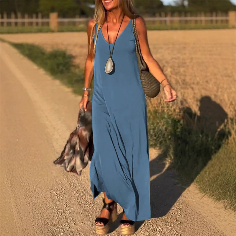 Blush Bloom A-Line Midi Dress